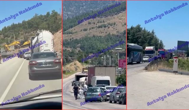 Antalya-Isparta yolu kapandı!