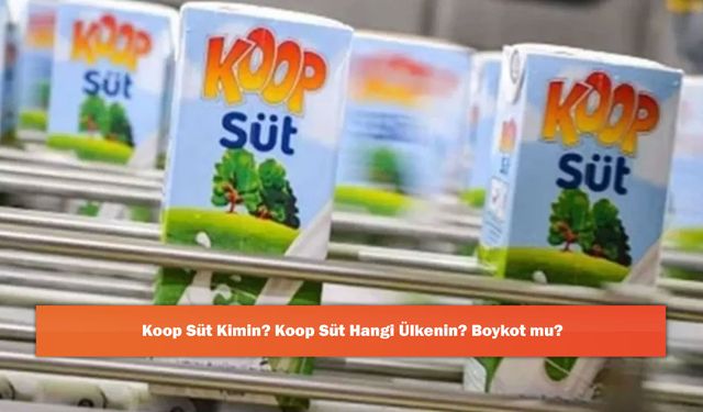 Koop Süt Kimin? Koop Süt Hangi Ülkenin? Boykot mu?