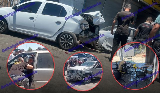Antalya'da yaşlı sürücü sanayi sitesini savaş alanına çevirdi!
