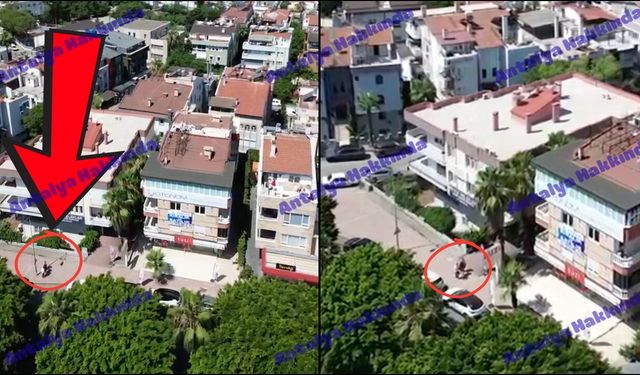 Antalya'da hırsızlık anlarını drone ile kayda aldı: Gerçeği sonra fark etti!