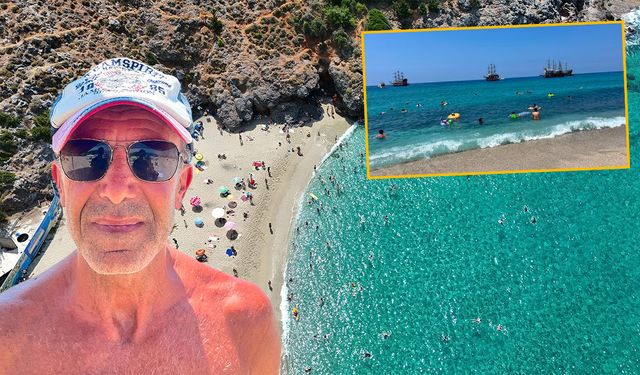 Sıcaklık 33 dereceyi gördü: Alanya sahilleri doldu taştı