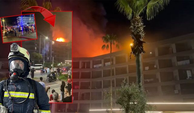 Antalya'da gece yarısı korkutan yangın: Otel tahliye edildi