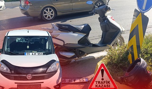 Antalya'da kavşakta korkutan çarpışma: 1 kişi yaralandı