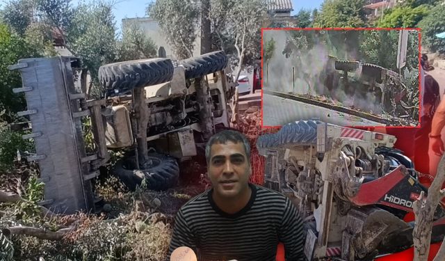 Antalya'da devrilen iş makinesinin sürücüsü hayatını kaybetti!