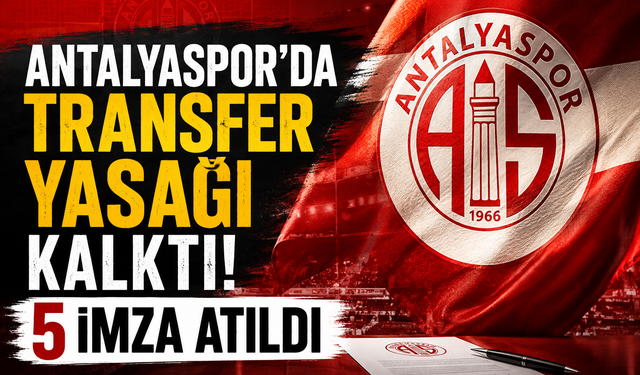 Antalyaspor’da transfer yasağı kalktı!