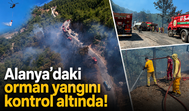 Alanya'daki orman yangını kontrol altında!