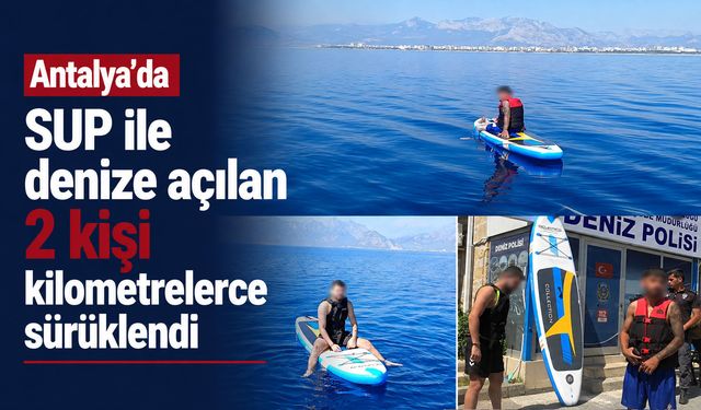 Antalya'da 2 kişi denizde mahsur kaldı: "Yunanistan’a gidecektik, Yalım’a kadar gidebildik"