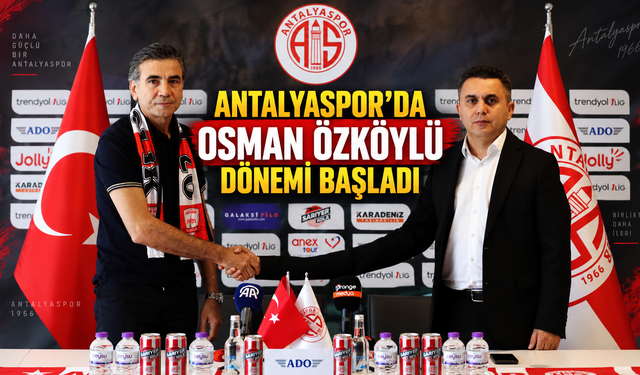 Antalyaspor'da Osman Özköylü dönemi başladı