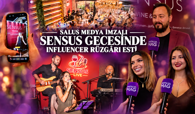 Salus Medya imzalı Sensus gecesinde influencer rüzgârı esti
