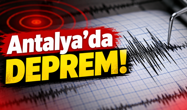 Antalya’da deprem! Avize böyle sallandı