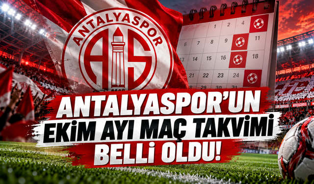 Antalyaspor’un ekim ayı maç takvimi belli oldu!