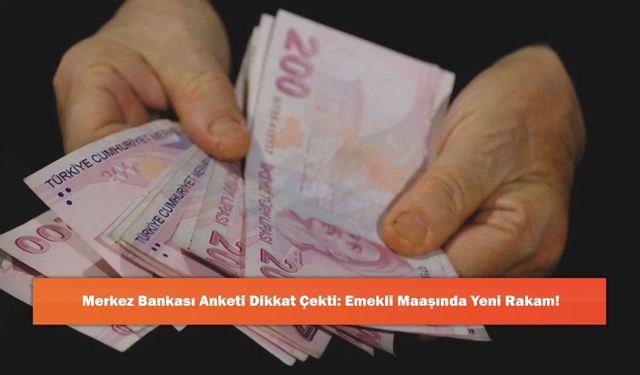 Merkez Bankası Anketi Dikkat Çekti: Emekli Maaşında Yeni Rakam!
