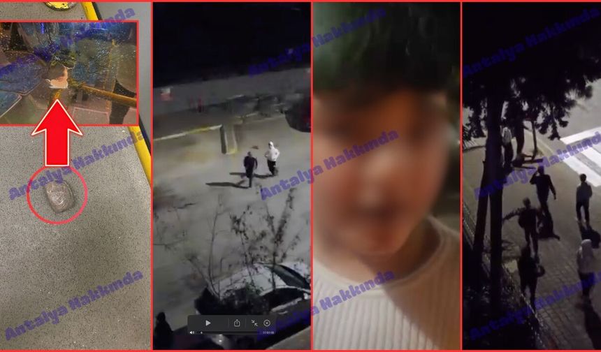 Antalya'da vandal çocuklar mahalleyi birbirine kattı! İşte o anlar