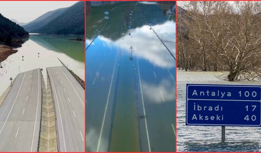 Göle dönen Antalya-Konya yolu yeniden açılıyor!