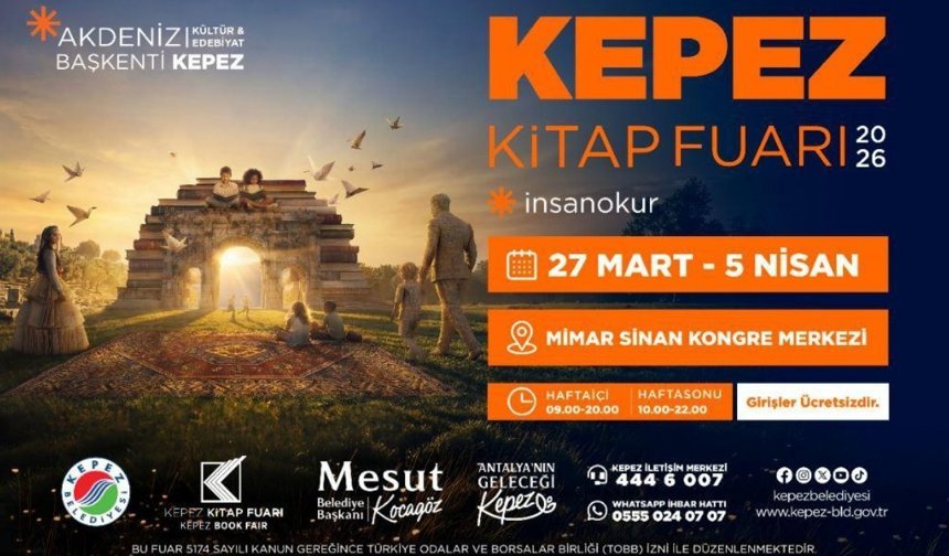 Kepez Kitap Fuarı kapılarını açıyor!