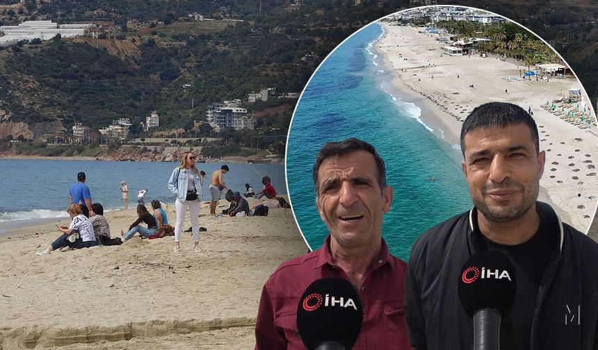 Alanya'da bayram öncesi sıcaklık 20 dereceyi buldu