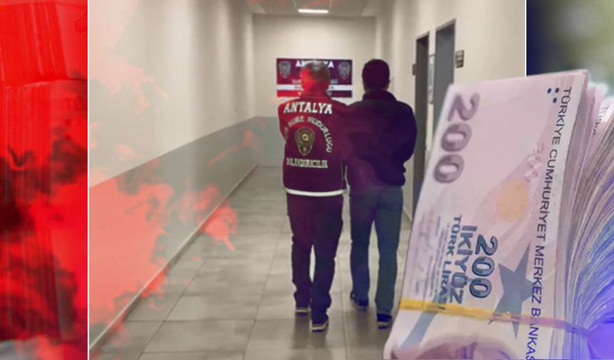 Antalya’da milyonluk vurgun: Patronunu dolandıran çalışan tutuklandı