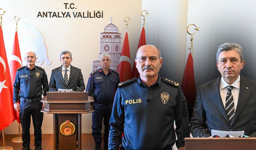 Antalya'da asayiş bilançosu açıklandı: Yüzde 99.2'si aydınlatıldı!