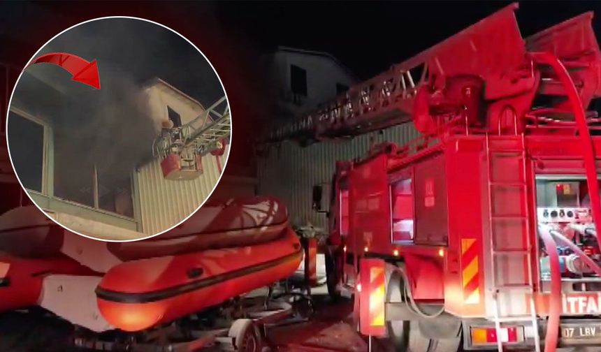 Antalya'da imalathanede yangın paniği: 1 kişi ağır yaralandı