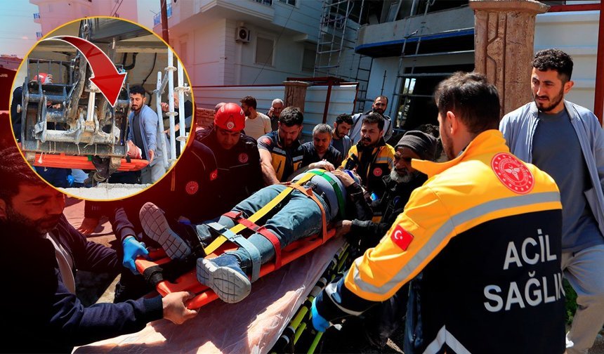 Antalya'da feci olay: İnşaat işçisi demir iskeleden düştü!