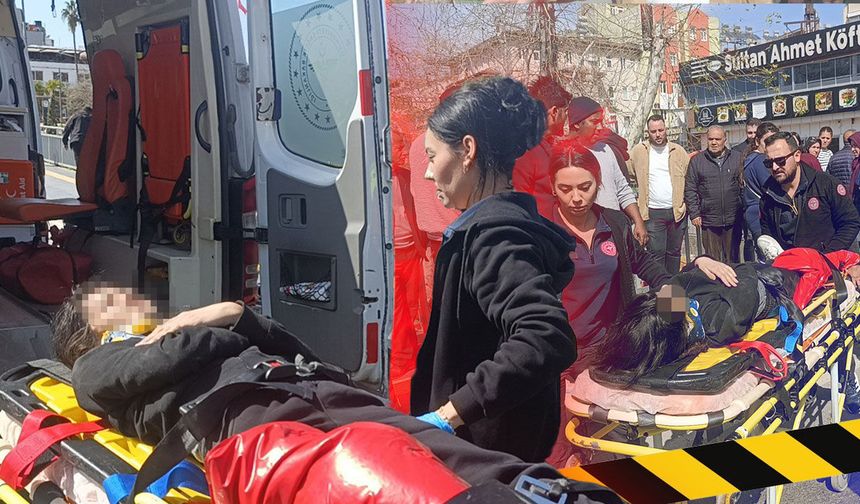 Antalya'da yürek burkan kaza: Motosikletin çarptığı küçük kızı annesi teselli etti