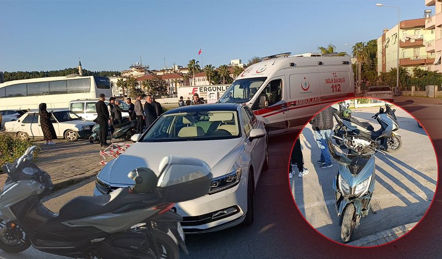 Antalya'da korkutan çarpışma: 2 kişi yaralandı!