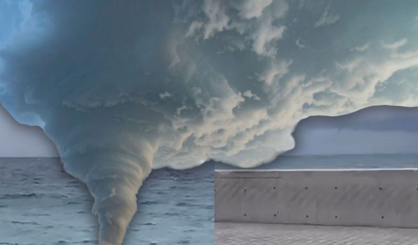 Antalya’da korkutan hortum! Denizin ortasında çıktı, herkes o anları izledi