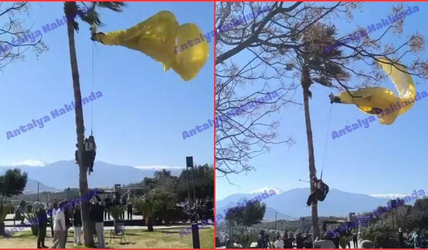 Antalya Konyaaltı'nda paraşüt kazası!