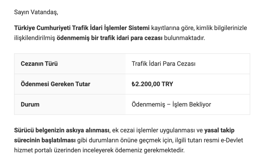 Dolandırıcıların yeni tuzağı belli oldu! Türk Dijital Hizmetleri adıyla gönderiliyor!