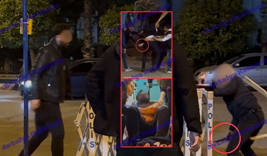 Antalya'da "namus meselesi" deyip sokak ortasında bıçakladılar! İşte o görüntüler