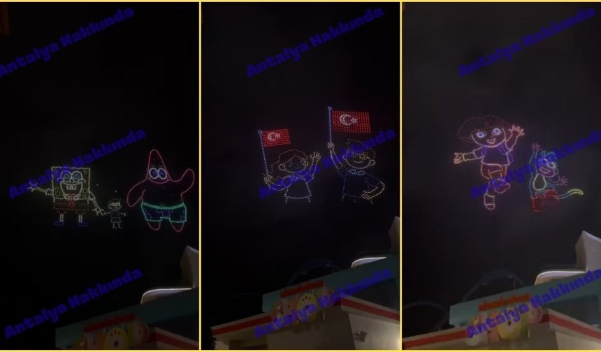 Antalya semalarındaki gizemli ışıkların sırrı ortaya çıktı! İşte o görüntüler