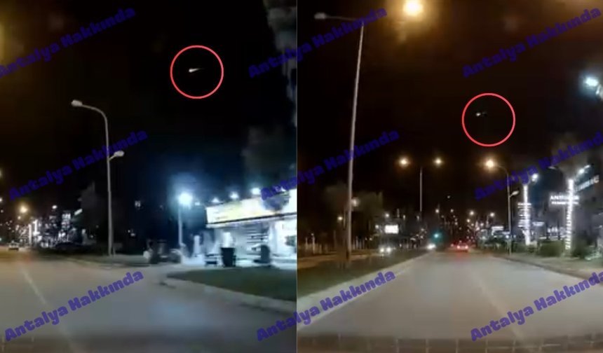 Antalya semalarında göktaşı görüntülendi