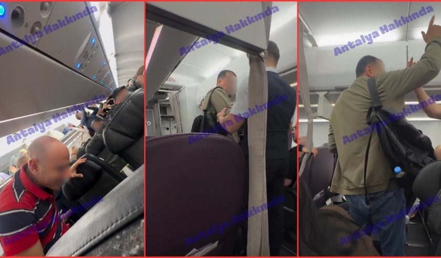 Antalya Havalimanı'nda zor anlar: Alkollü yolcu seferi geciktirdi!