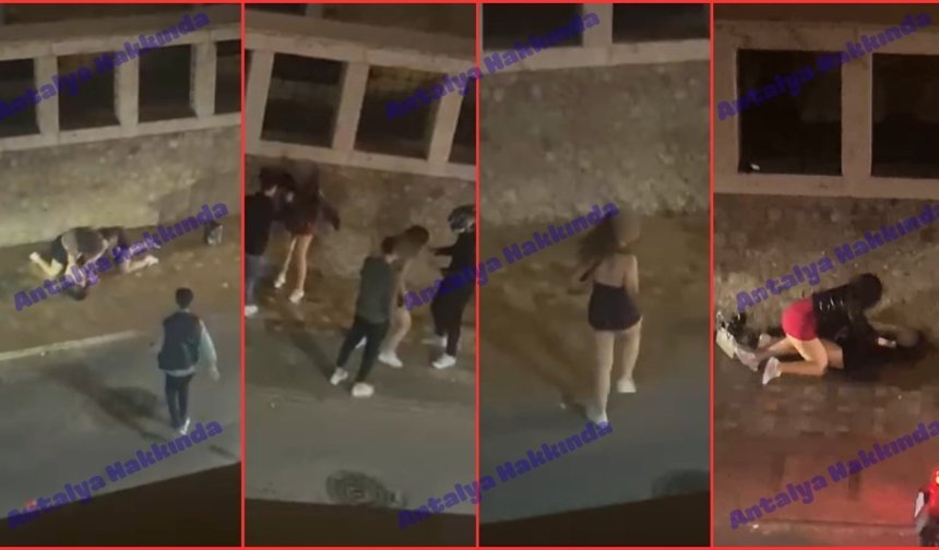 Antalya’da hareketli gece! Alkollü 5 kadın birbirine girdi!