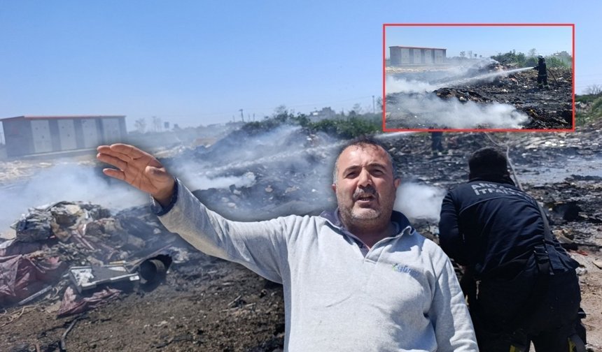 Antalya'da çöp ve hurdalar yine yandı! Vatandaş isyan etti