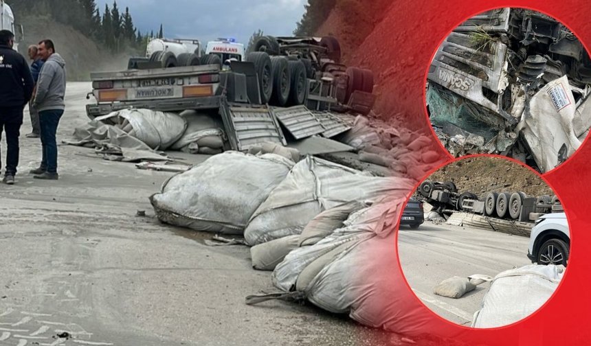 Antalya yolunda TIR kaza sonrası hurdaya döndü: 1 yaralı!