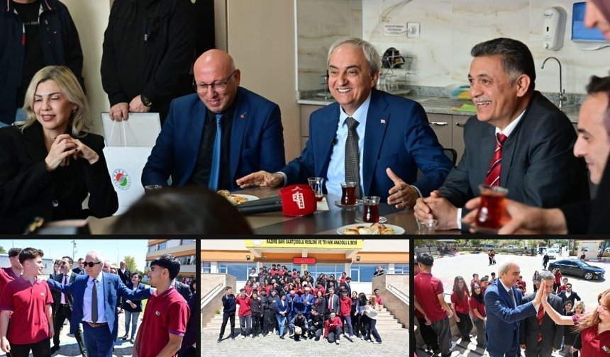 Başkan Kocagöz, bir günde 4 okul ziyareti gerçekleştirdi