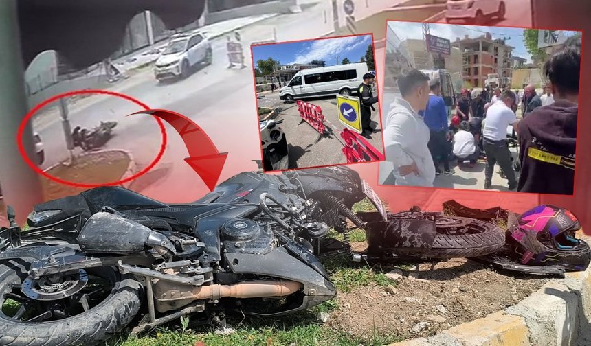 Antalya’da feci kaza: Motosiklet sürücüsü minibüsün altında kaldı