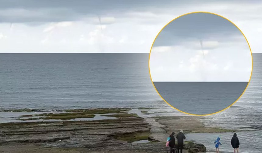 Antalya'da denizde hortum çıktı!