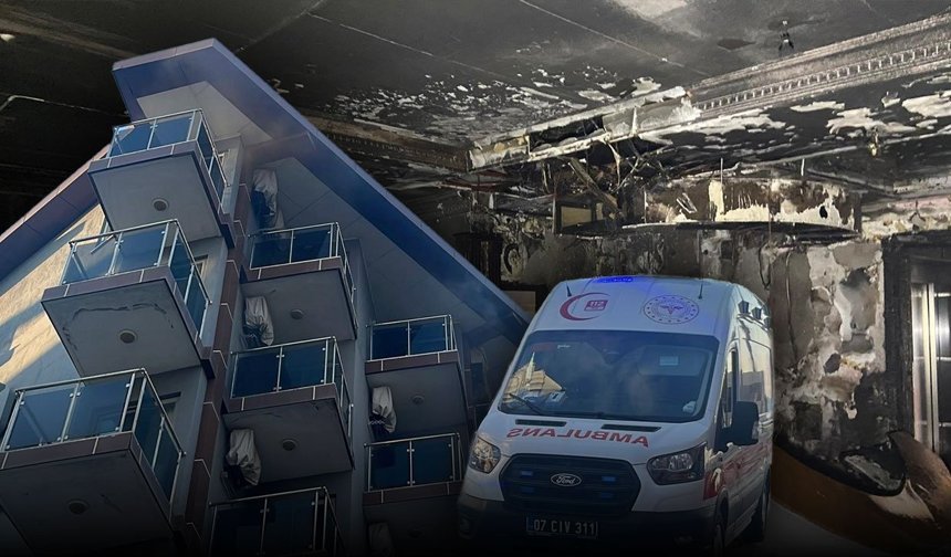 Antalya'da tadilattaki otelde yangın paniği!