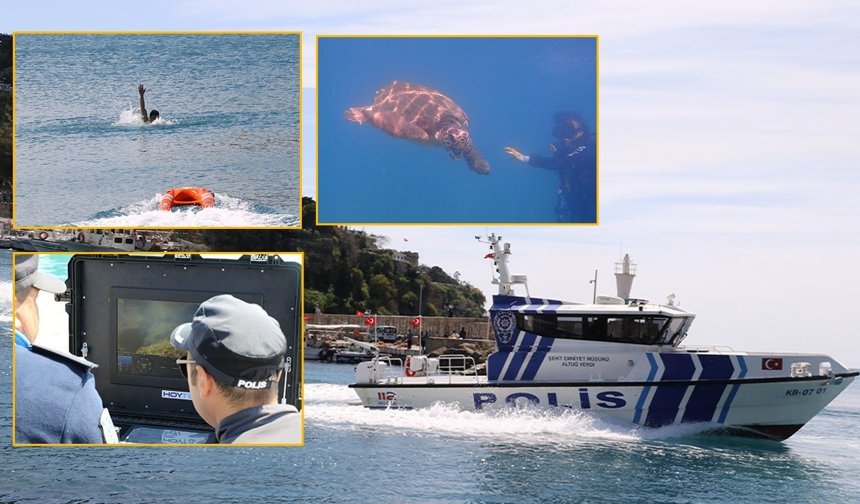 Antalya Deniz Polisi sezona hazır: Denizin altı da üstü de onlara emanet