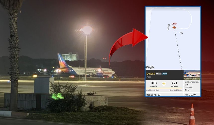 Pilotu rahatsızlanan yolcu uçağı Antalya'ya acil iniş yaptı!