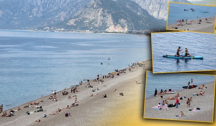 Antalya’da yaz esintisi: Sahiller doldu taştı!