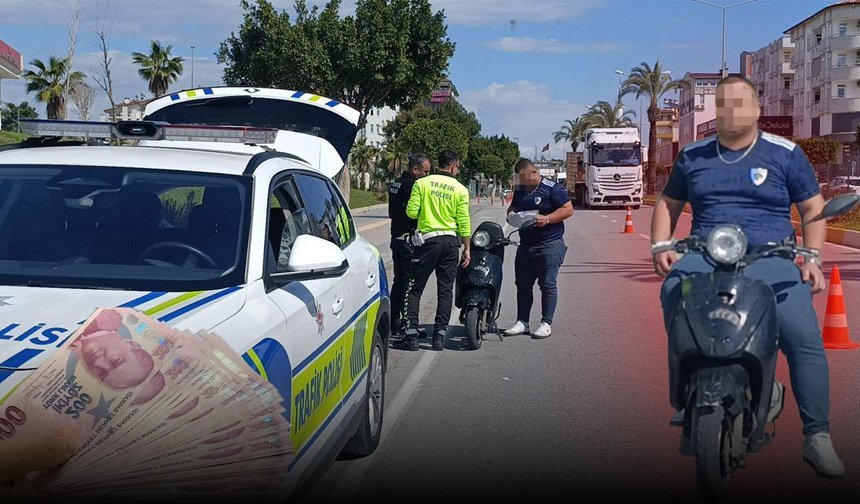 Antalya'da kural ihlali pahalıya patladı: Sürücüye ceza yağdı