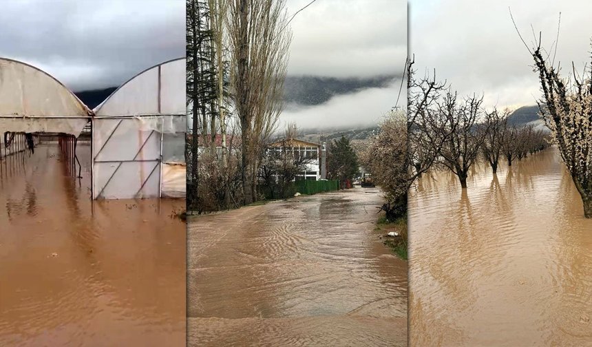Antalya'yı sağanak vurdu: Dereler taştı, seralar sular altında kaldı!
