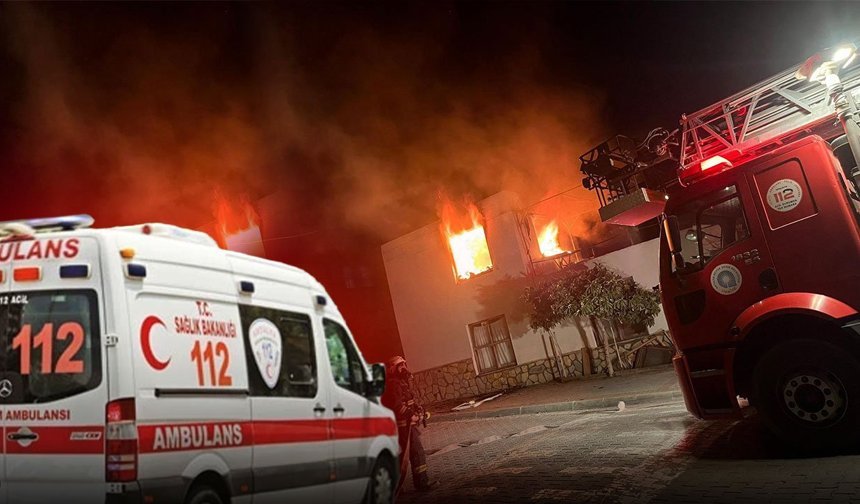 Antalya'da korkutan yangın: İki çocuk hastaneye kaldırıldı