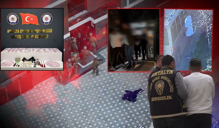 Antalya'da ikiz plaka oyunu çözüldü: 11 hırsızlık olayı aydınlatıldı!