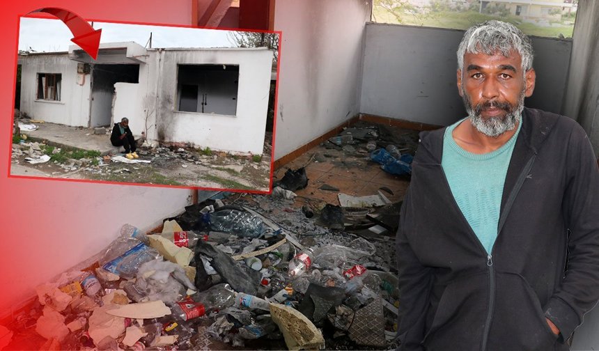 Antalya'da harabede yaşam mücadelesi veriyor!