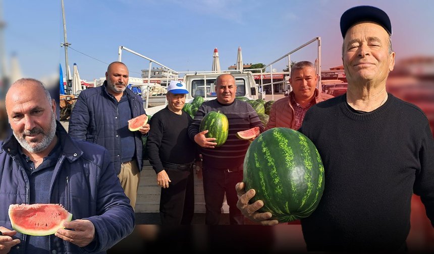 Antalya'da ilk karpuz hasadı yapıldı: İlk ürün kilosu 40 TL’den satıldı