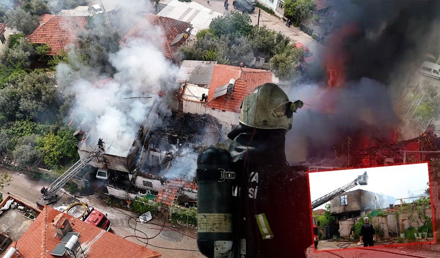 Antalya’da alevler gecekonduyu sardı: İçerideki 2 çocuğu mahalleli kurtardı